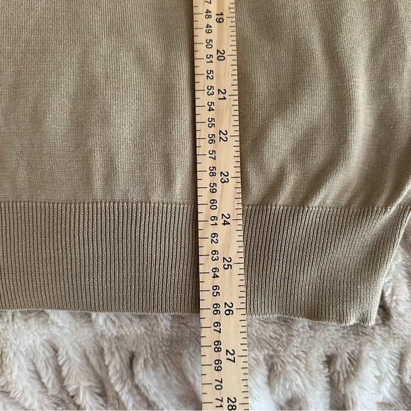 Roberto Omagi Men’s XL Silk Cotton Knit Sweater Neutral Beige - Picture 9 of 10